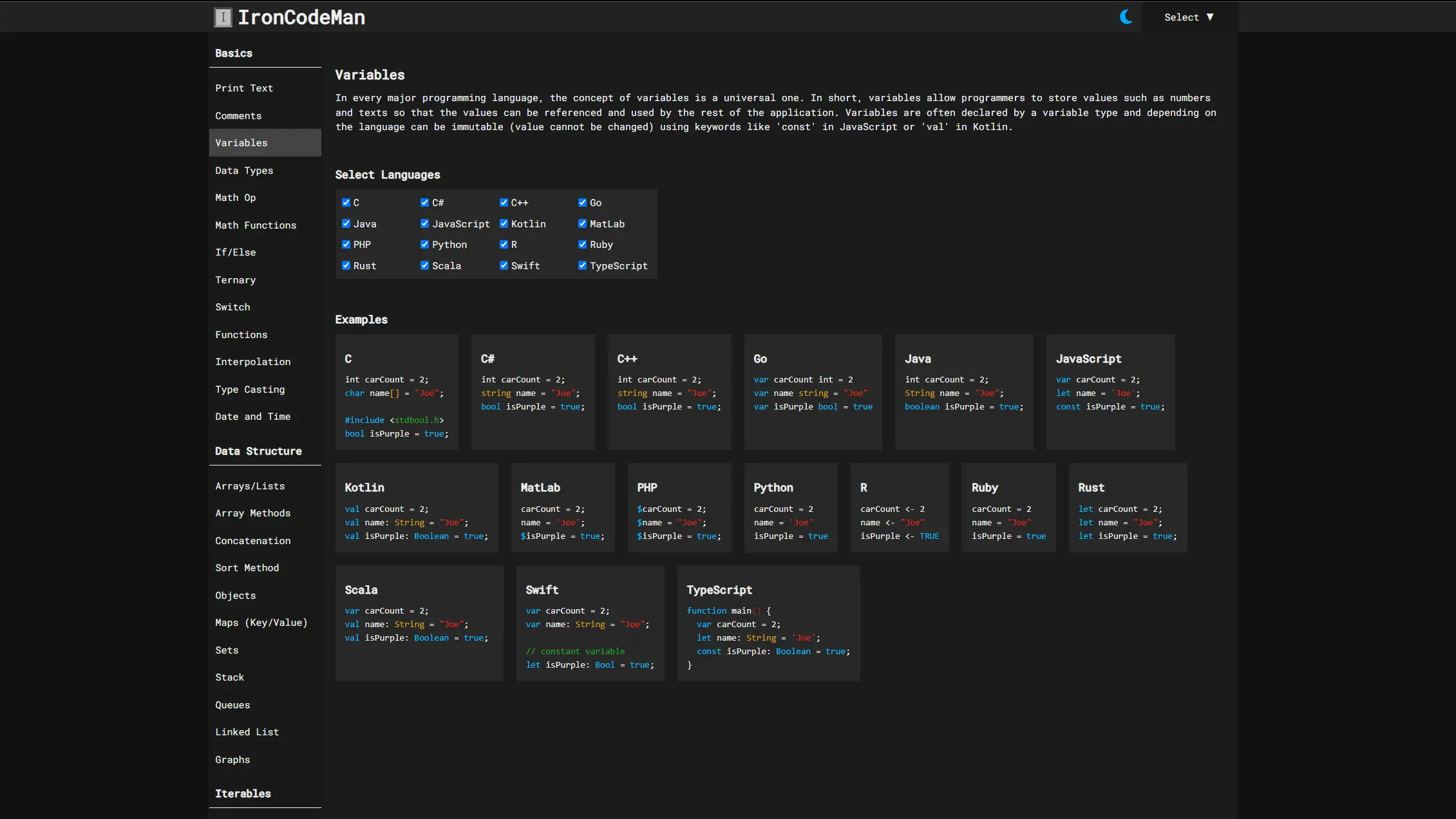 project link Ironcodeman